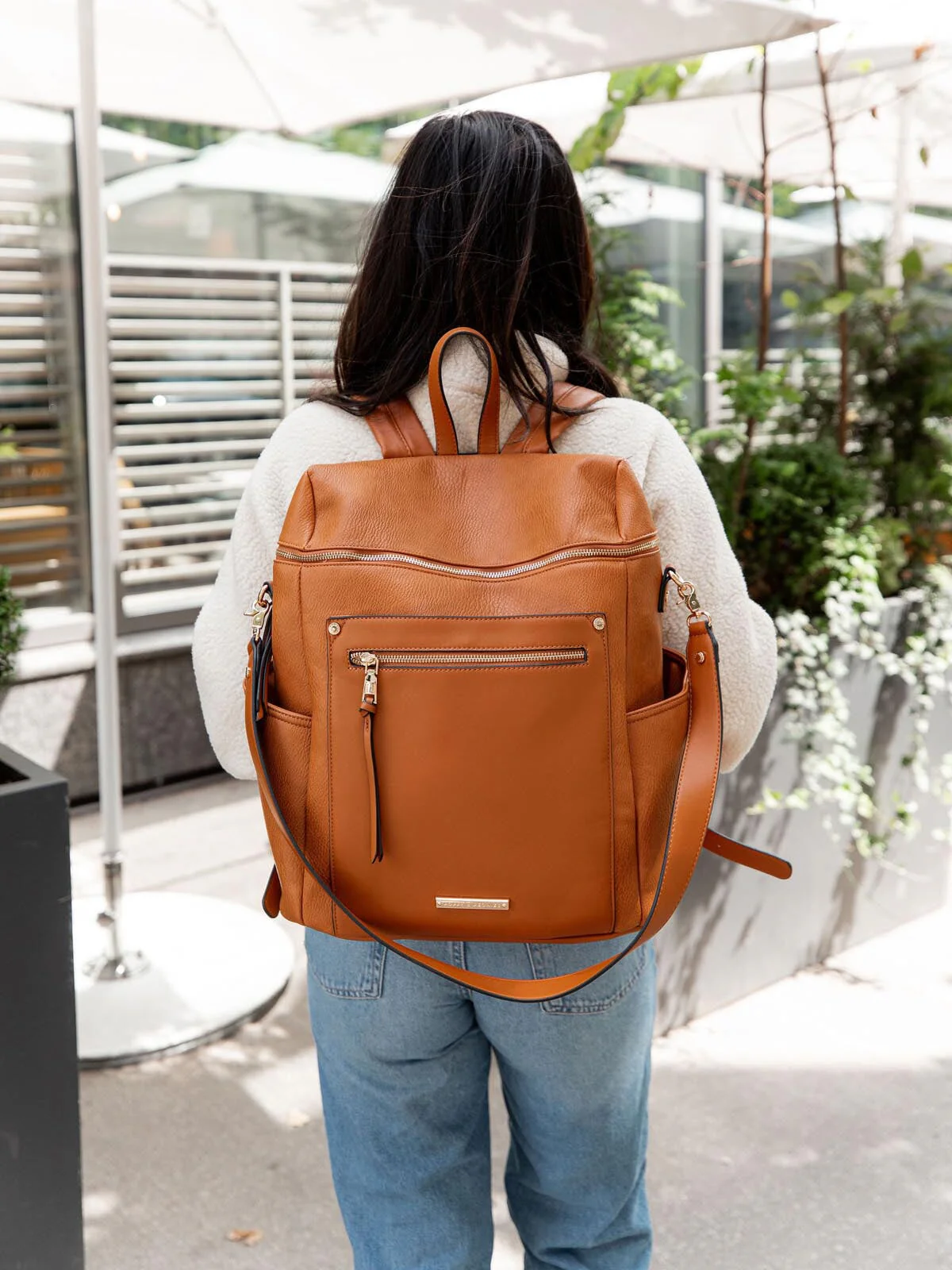 Commuter Backpack Cognac - Image 13