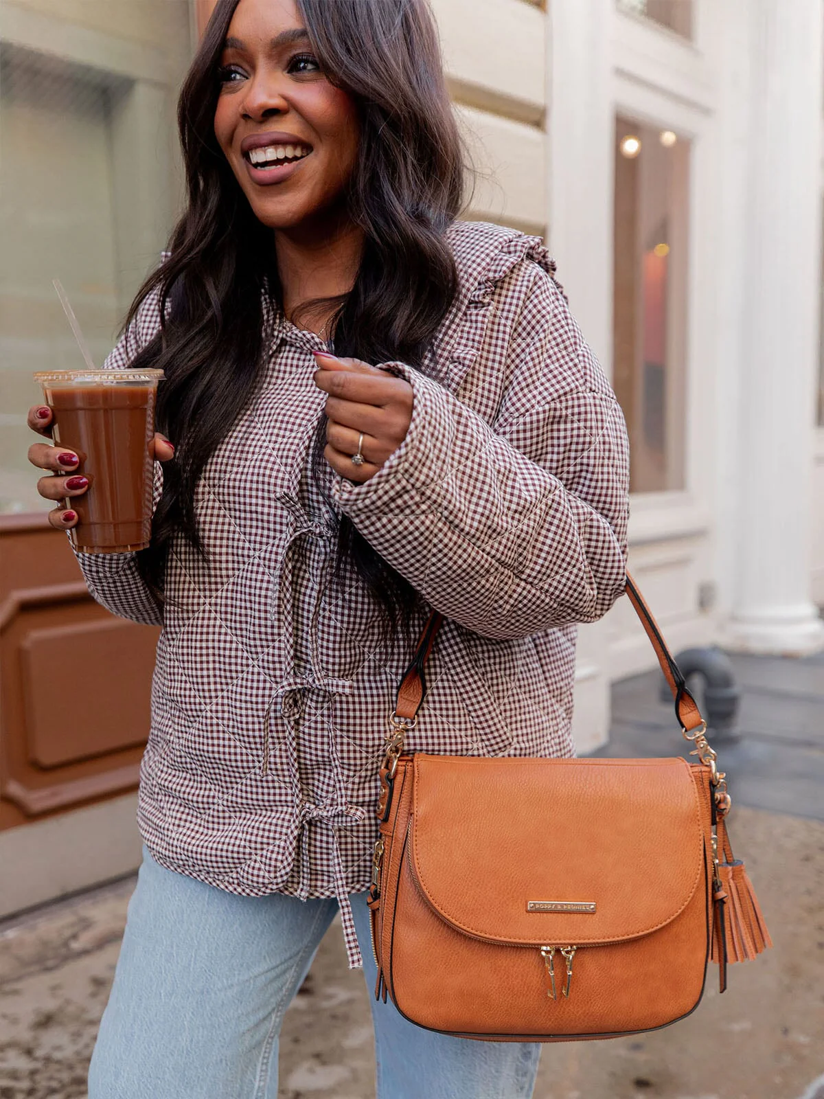 DOWNTOWN CROSSBODY cognac - Image 3