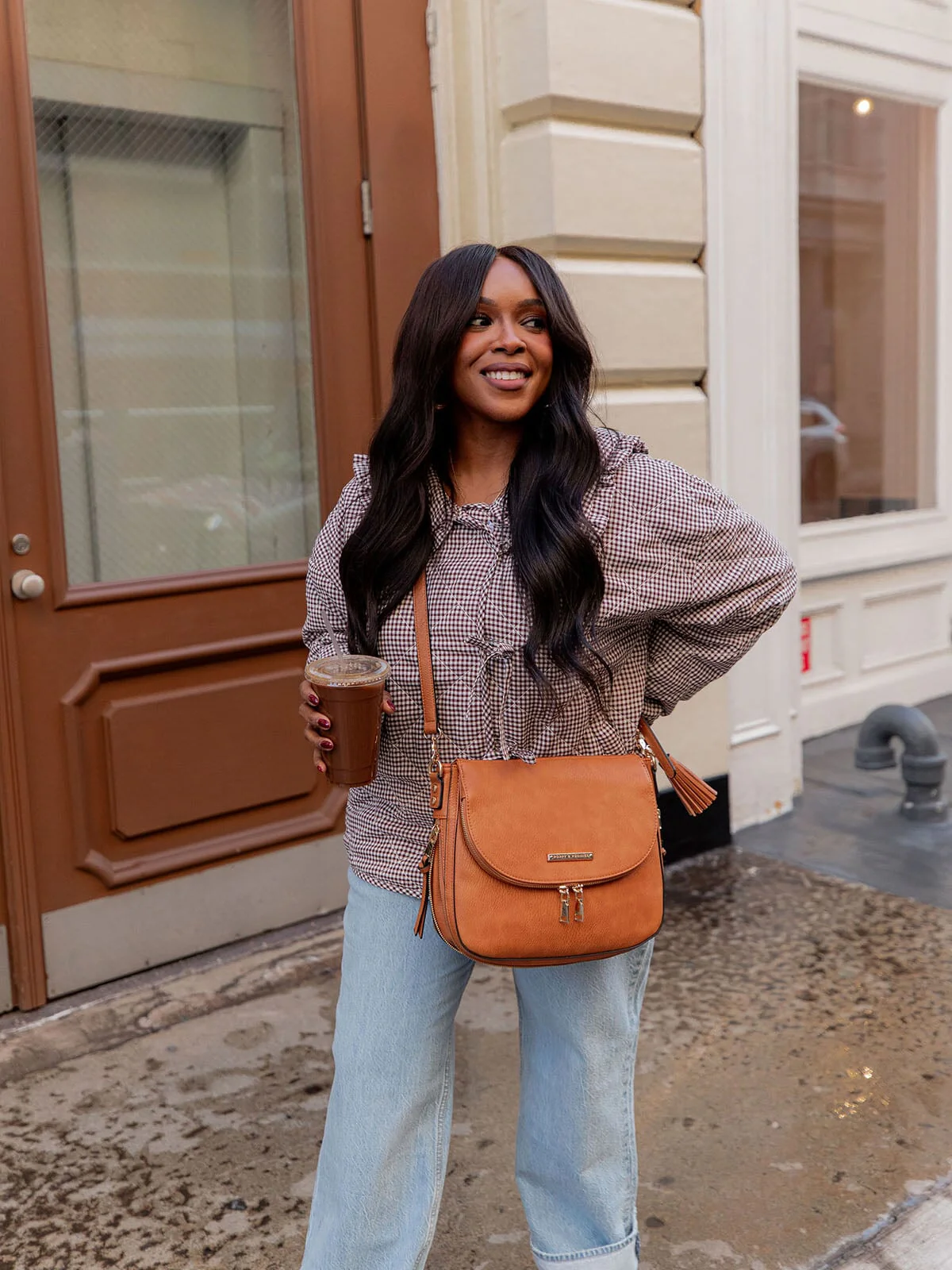 DOWNTOWN CROSSBODY cognac - Image 4