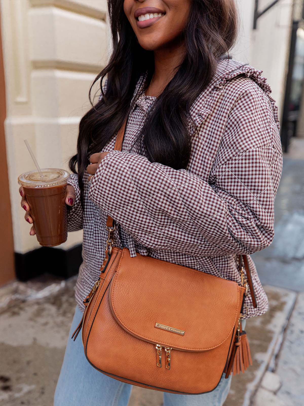 DOWNTOWN CROSSBODY cognac - Image 5