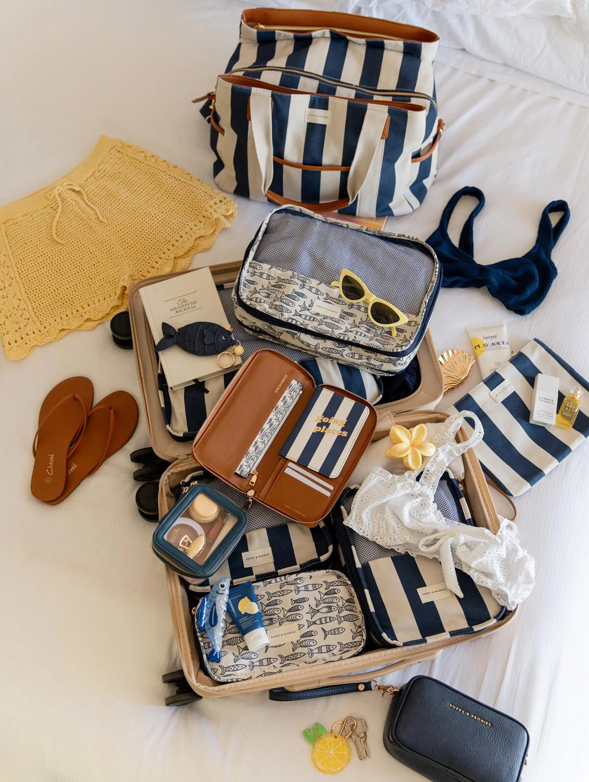Keep Me Dry Wet Bag Navy Stripe - Image 5