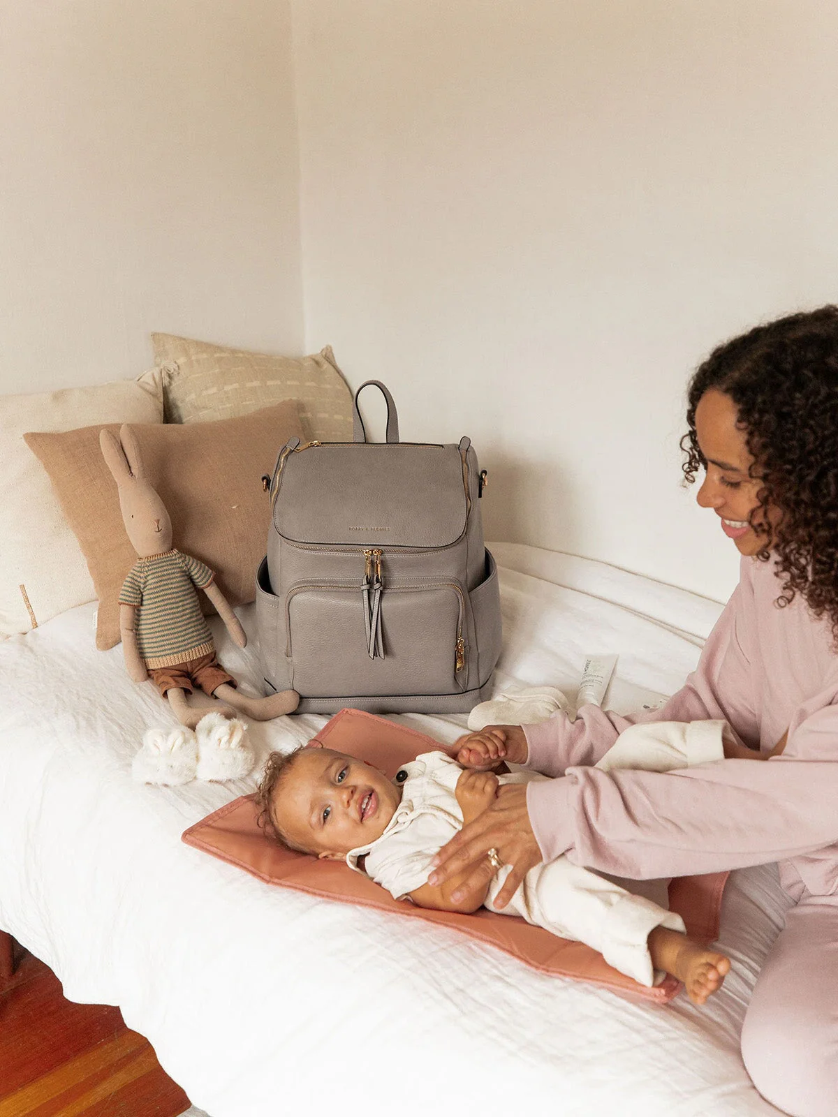 Lullaby Diaper Backpack Grey - Image 4