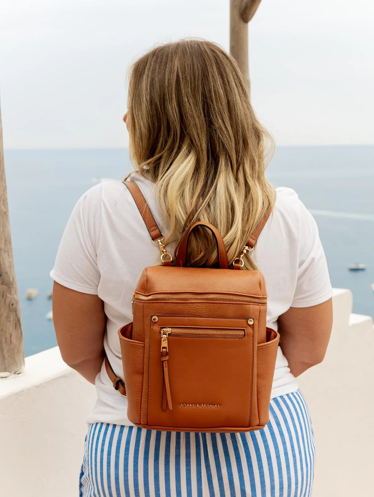 Mini Commuter Backpack Cognac - Image 7