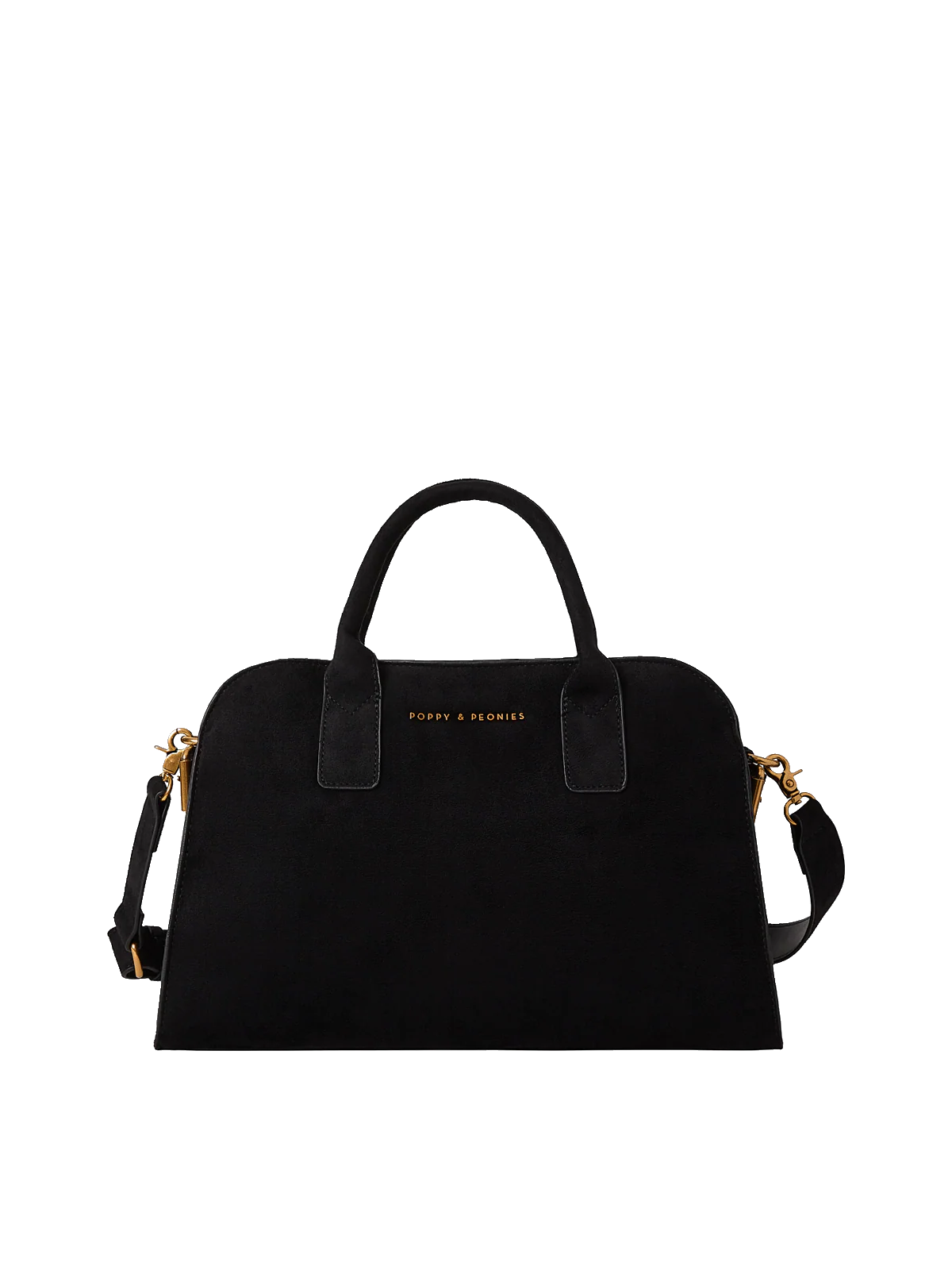 Mini Uptown Tote Black Suede