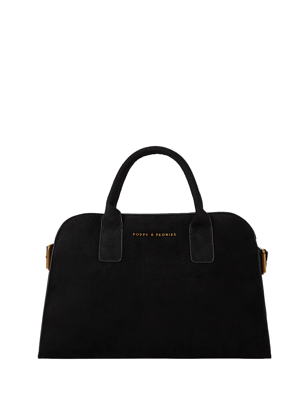 Mini Uptown Tote Black Suede - Image 13