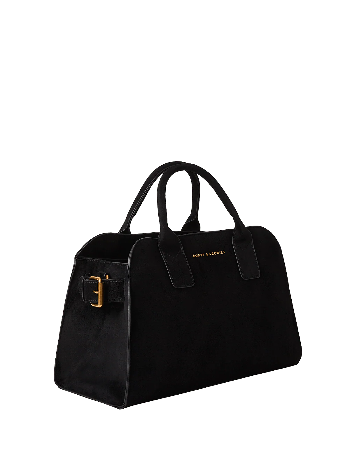 Mini Uptown Tote Black Suede - Image 14