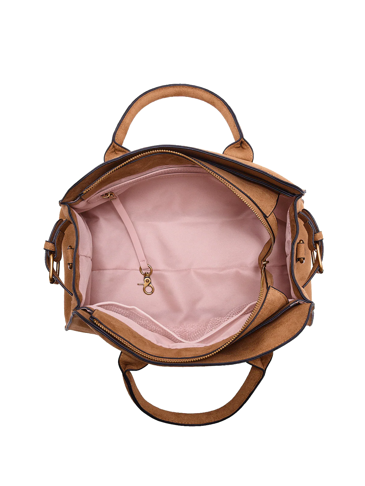 Mini Uptown Tote Cognac Suede - Image 12