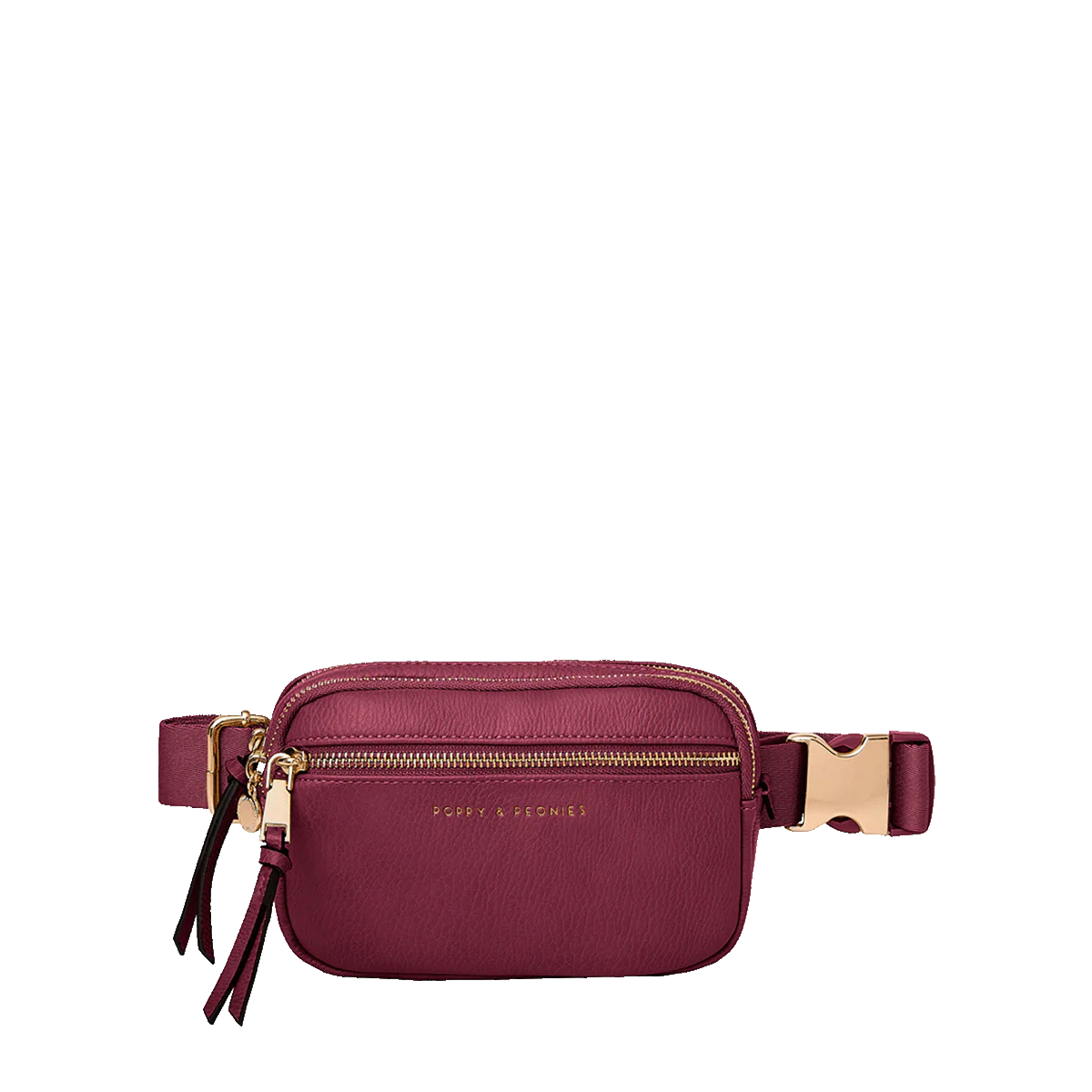 On The Run Belt Bag Vegan Leather Berry