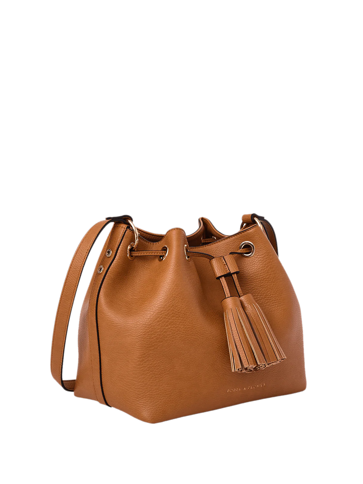 Pulled Together Bucket Bag Cognac - Image 11