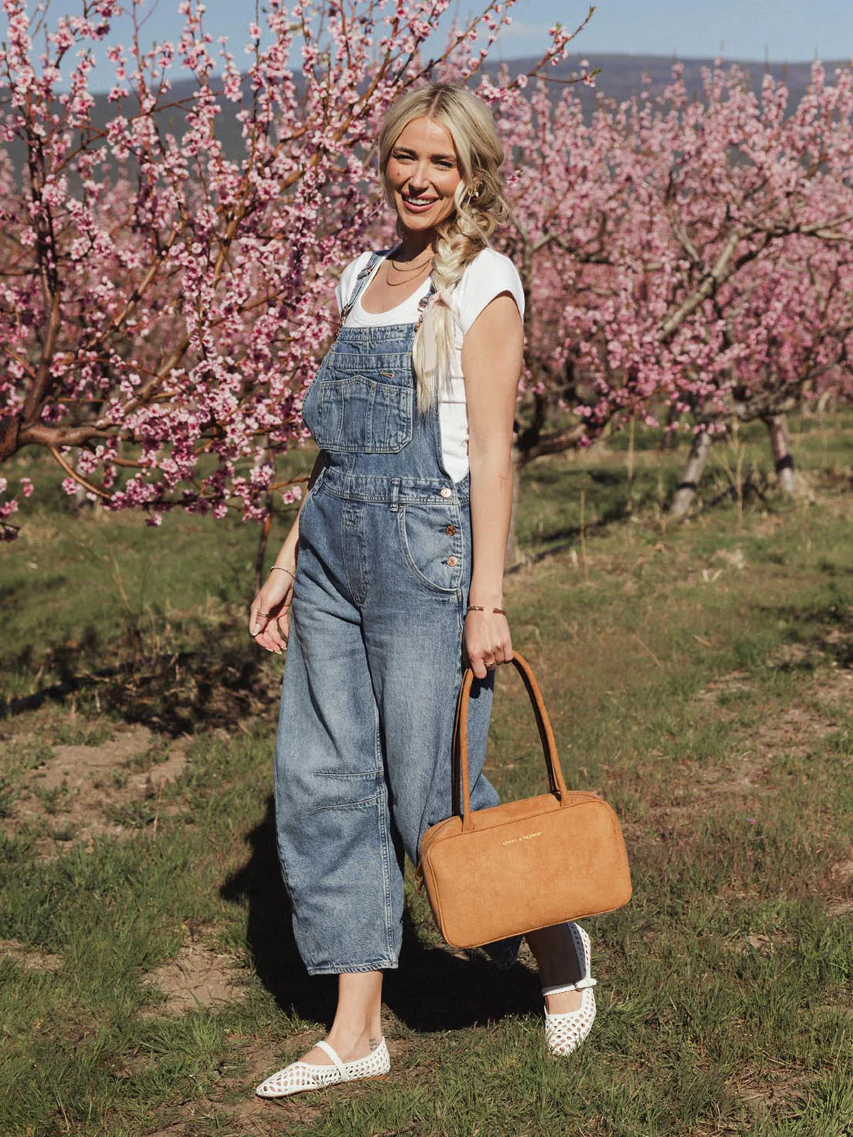 The Darling Satchel Cognac Suede - Image 11