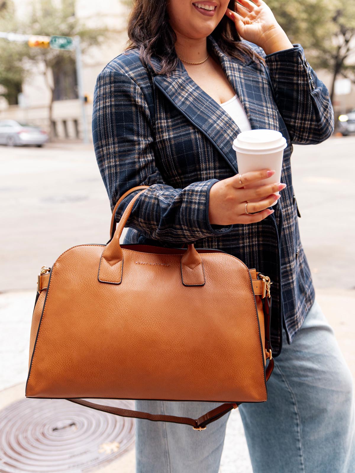 Uptown Tote Cognac - Image 14