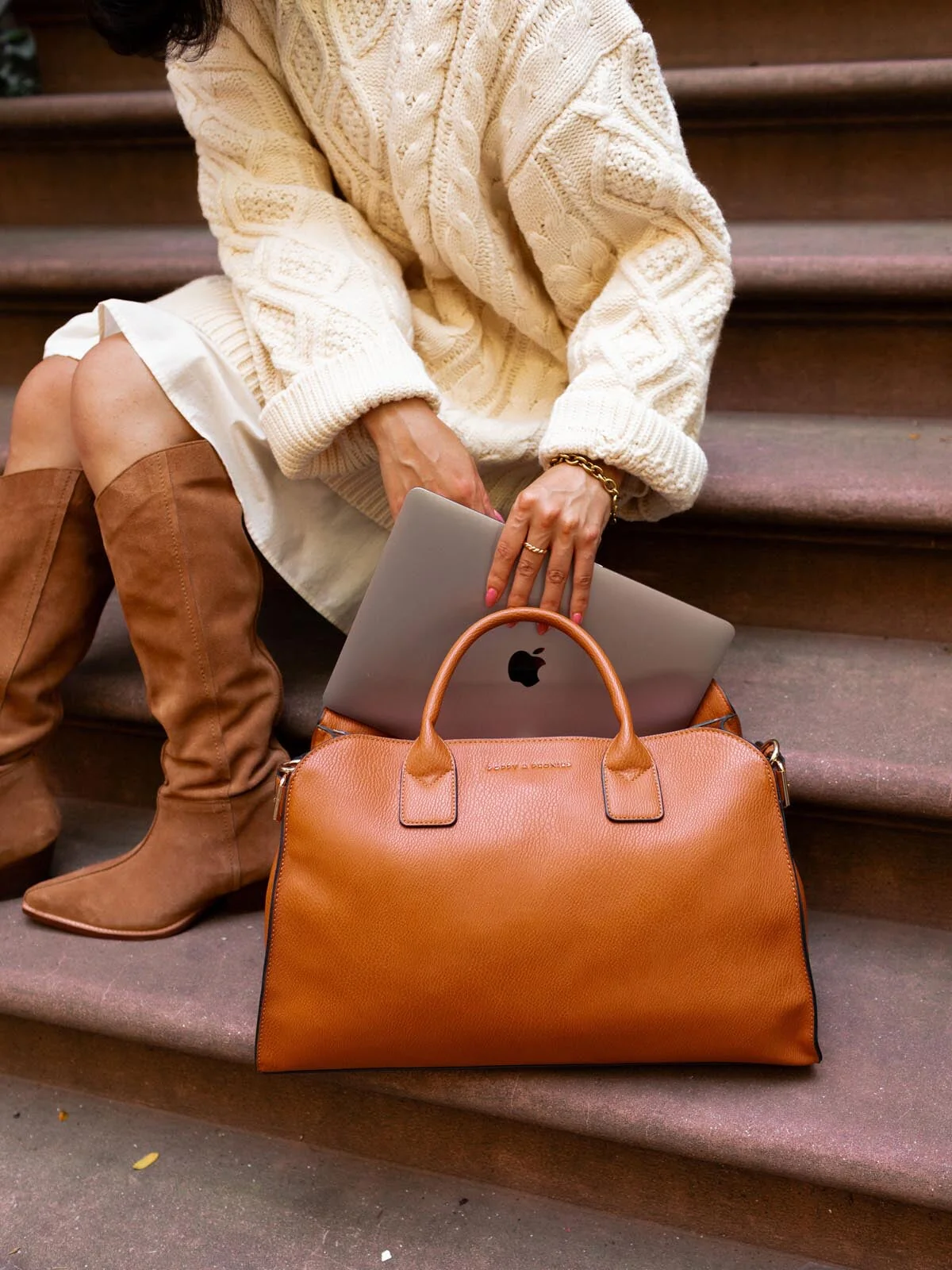 Uptown Tote Cognac - Image 19