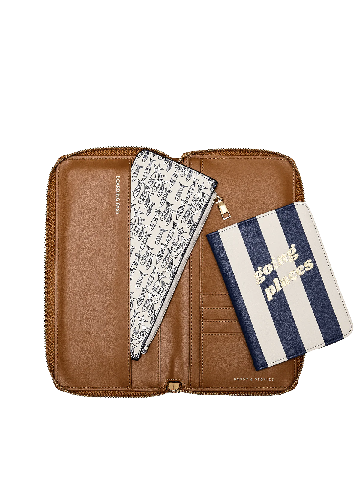 Wanderlust Travel Wallet Sardine Print - Image 5